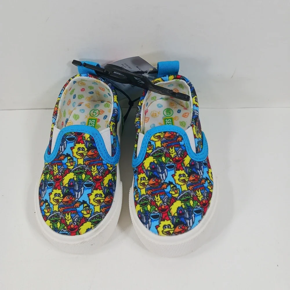 Sesame Street Ground Up Toddler Boys Girls Slip On Sneakers Multi Color Size 5